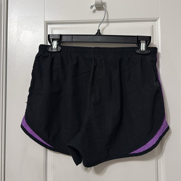 Black and Purple Nike Dri-Fit Athletic Shorts - Picture 3 of 3